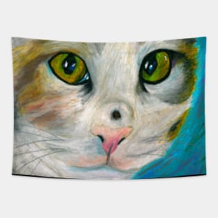 Interested Kitty Tapestry