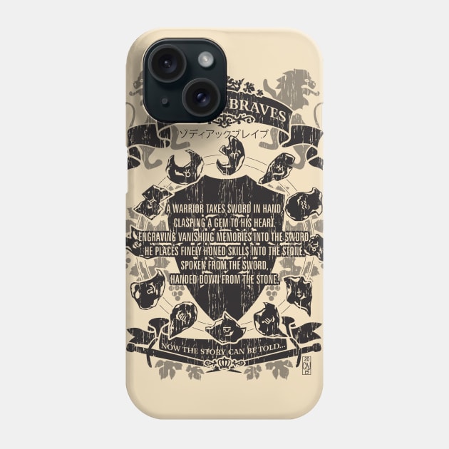 FF Tactics - Zodiac Braves Phone Case by thebeardedbrushandblade