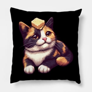 butter cat 2 Pillow