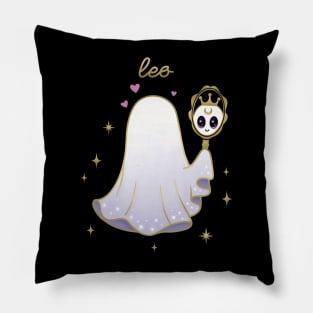 Leo Crown Ghost Pillow