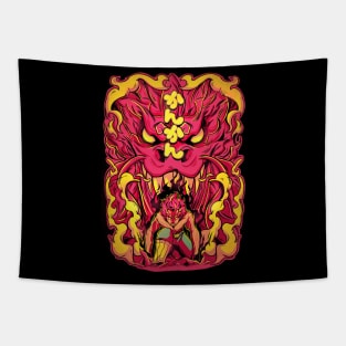 The Red Beast! Tapestry