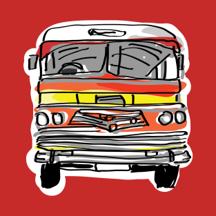 Bus of Colors Painting T-Shirt