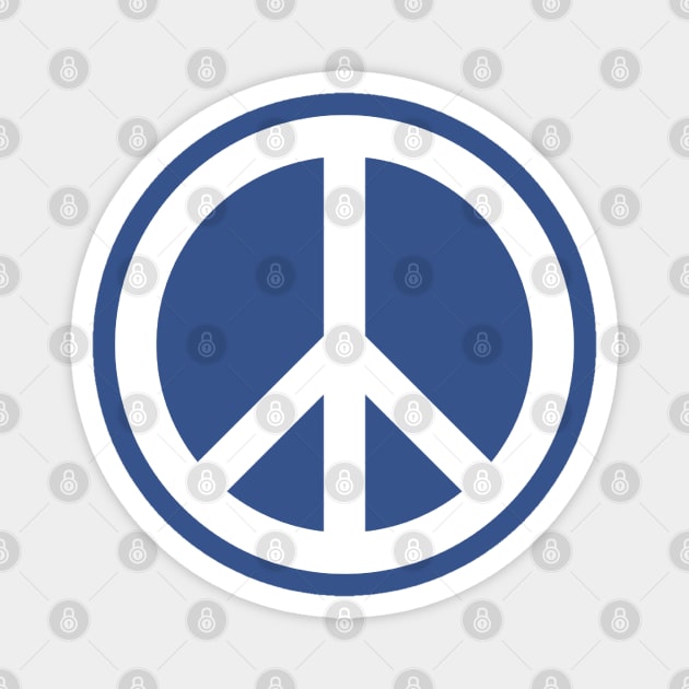 peace logo Magnet by Red Zebra