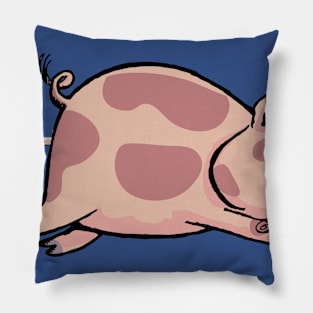 Pig in running Pillow