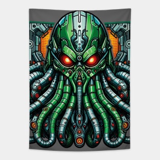 Biomech Cthulhu Overlord S01 D28 Tapestry