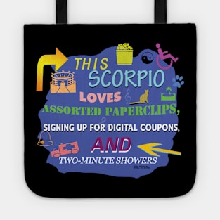 This Scorpio Loves Assorted Paperclips, Signing up for Digital Coupons, and Two-Minute Showers Tote