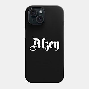 Alzey written with gothic font Phone Case