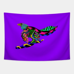 Caihong juji the lridiscent bird dinosaur ecopop Tapestry