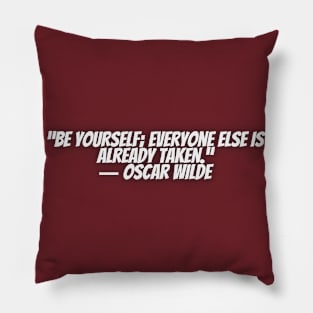 Quote  Oscar Wilde Pillow