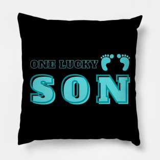 One lucky son T shirt sticker mugs cases pin pillow notebook totes magnets Pillow