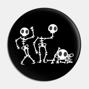 Dancing Skeletons Pin