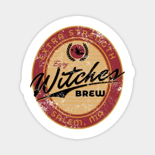 Vintage Witches Brew Beer Wine Funny Halloween Drinking T-Shirt Magnet