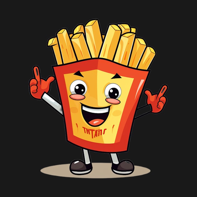 kawaii french fries T-Shirt cute by nonagobich