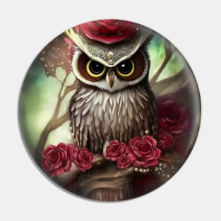 Beautiful Owl the Bird of the Night Pin