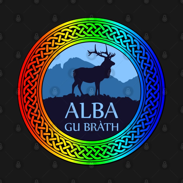 Alba Gu Brath Rainbow Knot by Taylor'd Designs