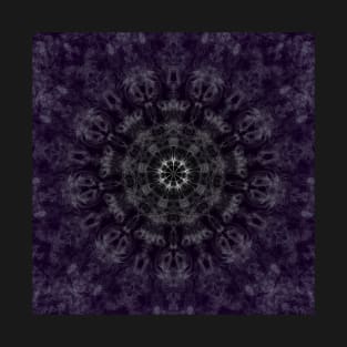 Mandala 3 - Smokey Flowers, purple T-Shirt