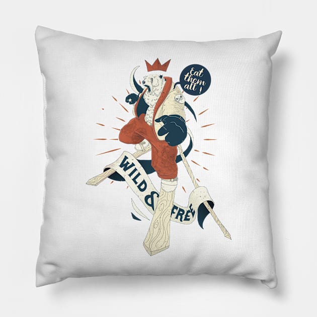 Wild & Free Pillow by Bishok