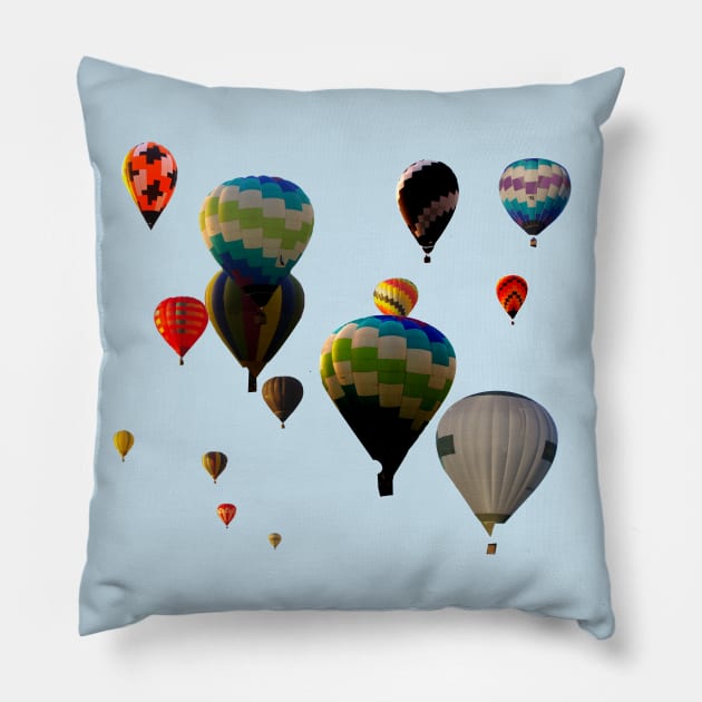 Hot Air Balloons Pillow by Artimaeus