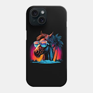 Retro Wave American Horse Good Vibes Phone Case