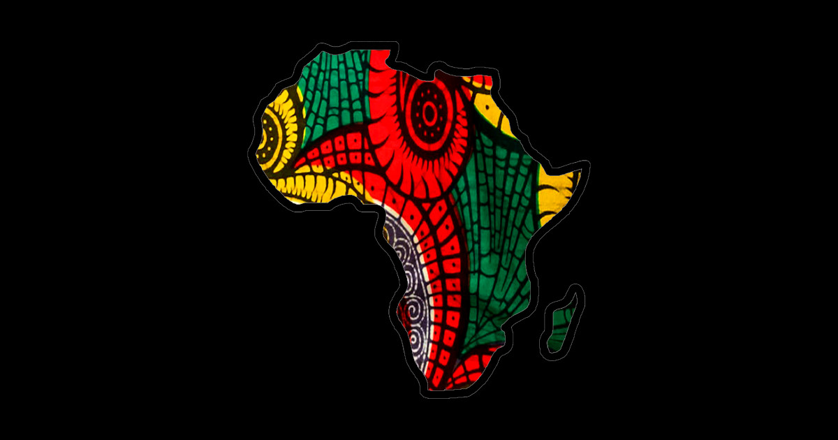 Rasta Africa Map - Africa Map Gifts - Sticker | TeePublic