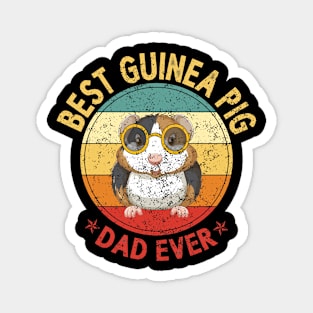 Best Guinea Pig Dad Ever Shirt Funny Guinea Pig Daddy Father Magnet