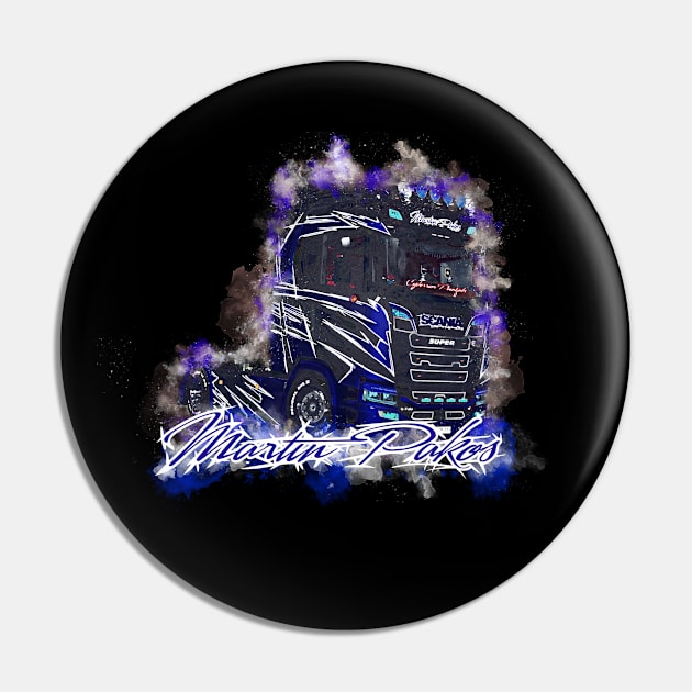 Martin Pakos Blue Truck Pin by CYBERRIOR