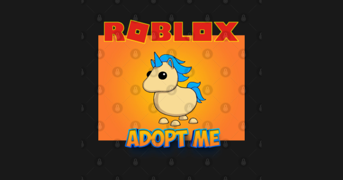 Roblox Adopt me Golden Unicorn - Roblox - T-Shirt | TeePublic