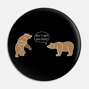 Social distancing bears joke Pin