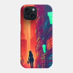 Japan Neon City Lights Phone Case