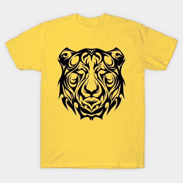 Tribal Tiger Black T-Shirt