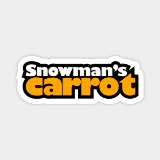 Snowman's Carrot Magnet