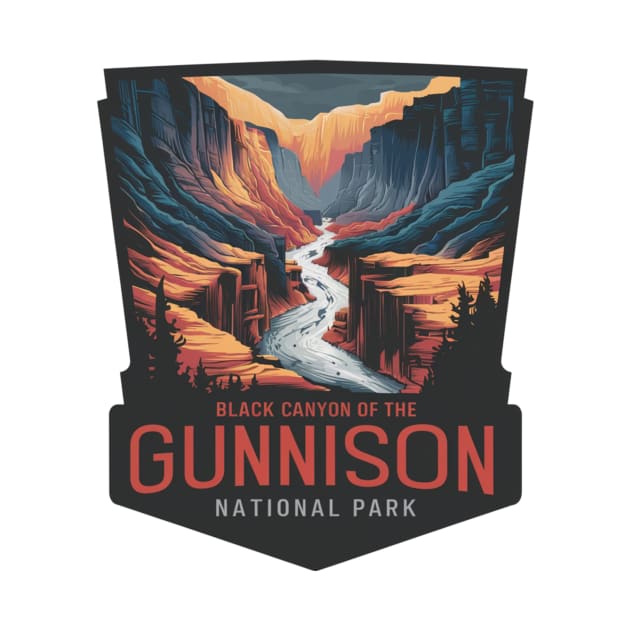 Elegant Black Canyon of the Gunnison National Park Emblem by Perspektiva