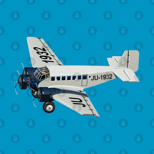 Cartoon plane by Mechanik