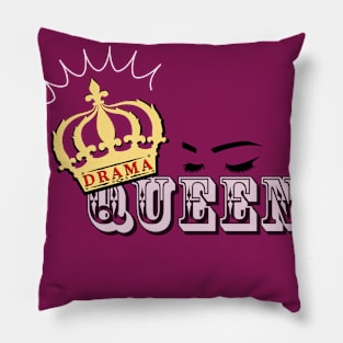 Drama Queen Crown Pillow