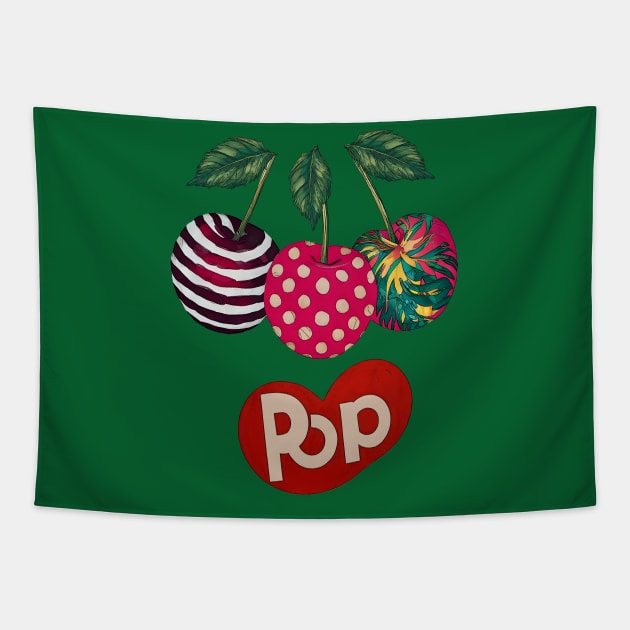 Cherry Pop - Soda Pop Tapestry by Angelic Gangster