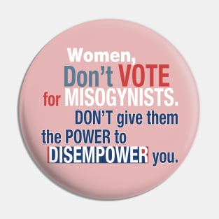 Feminist Art - Vote - US Elections. Pin