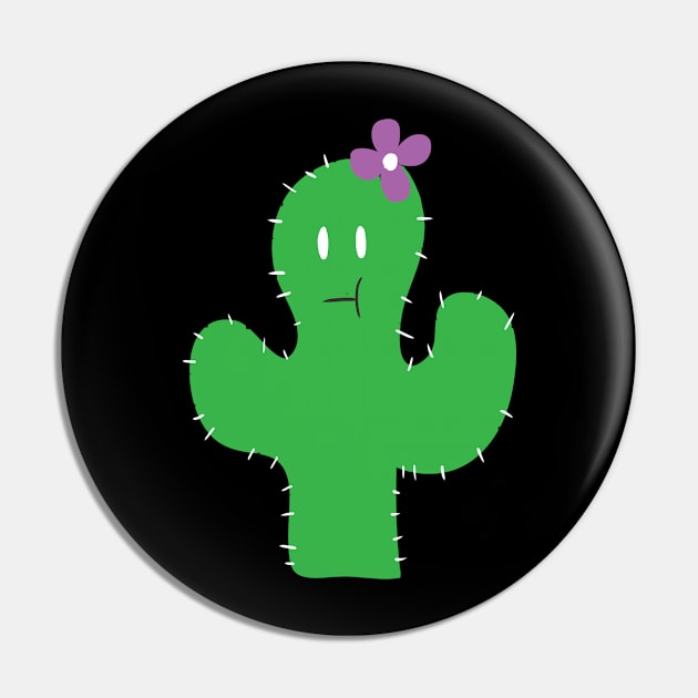 Cutesy Flower Cactus Pin by saradaboru