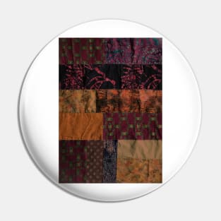 Red textiles, mixed media, fiber artist Pin