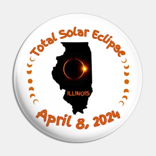 Illinois Total Solar Eclipse Pin