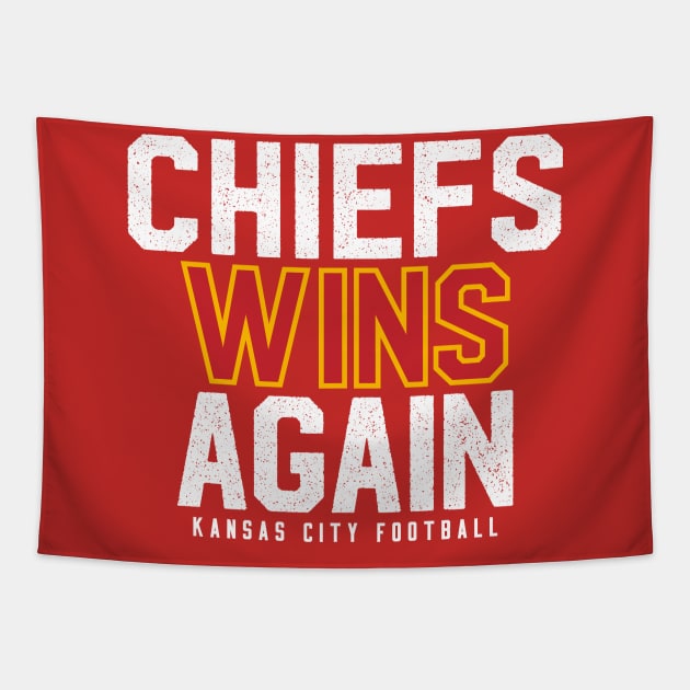 Chiefs Wins Again Tapestry by KDNJ