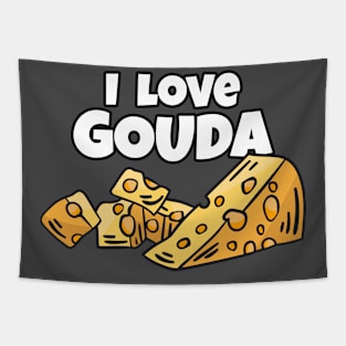 I Love Gouda Tapestry