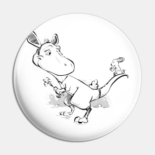 T-Rex in a Bunny Suit Pin