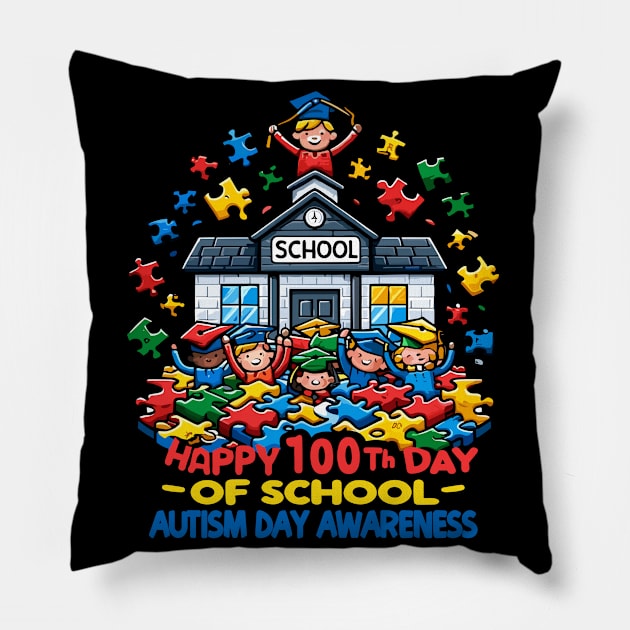 Puzzle School Cheer: Mind Body Balance Pillow by maknatess