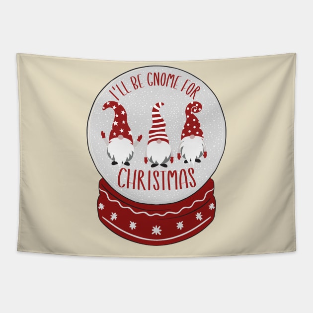 I'll Be Gnome For Christmas Tapestry by BroXmas