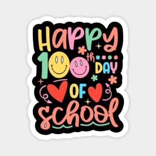 Retro Happy 100th Day Of School Teachers 2023 Magnet