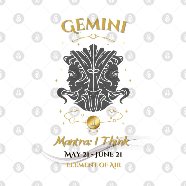 Zodiac Gemini Mantra by Mazzlo Shop