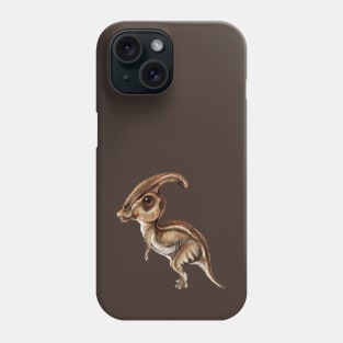 Parasaurolophus Chibi Dino Phone Case