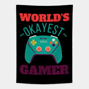 World's Okayest Gamer Tapestry