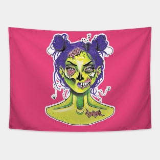 Zombie Girl Tapestry