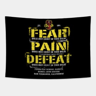 Fear, Pain, Defeat Does Not Exist In This Dojo Tapestry